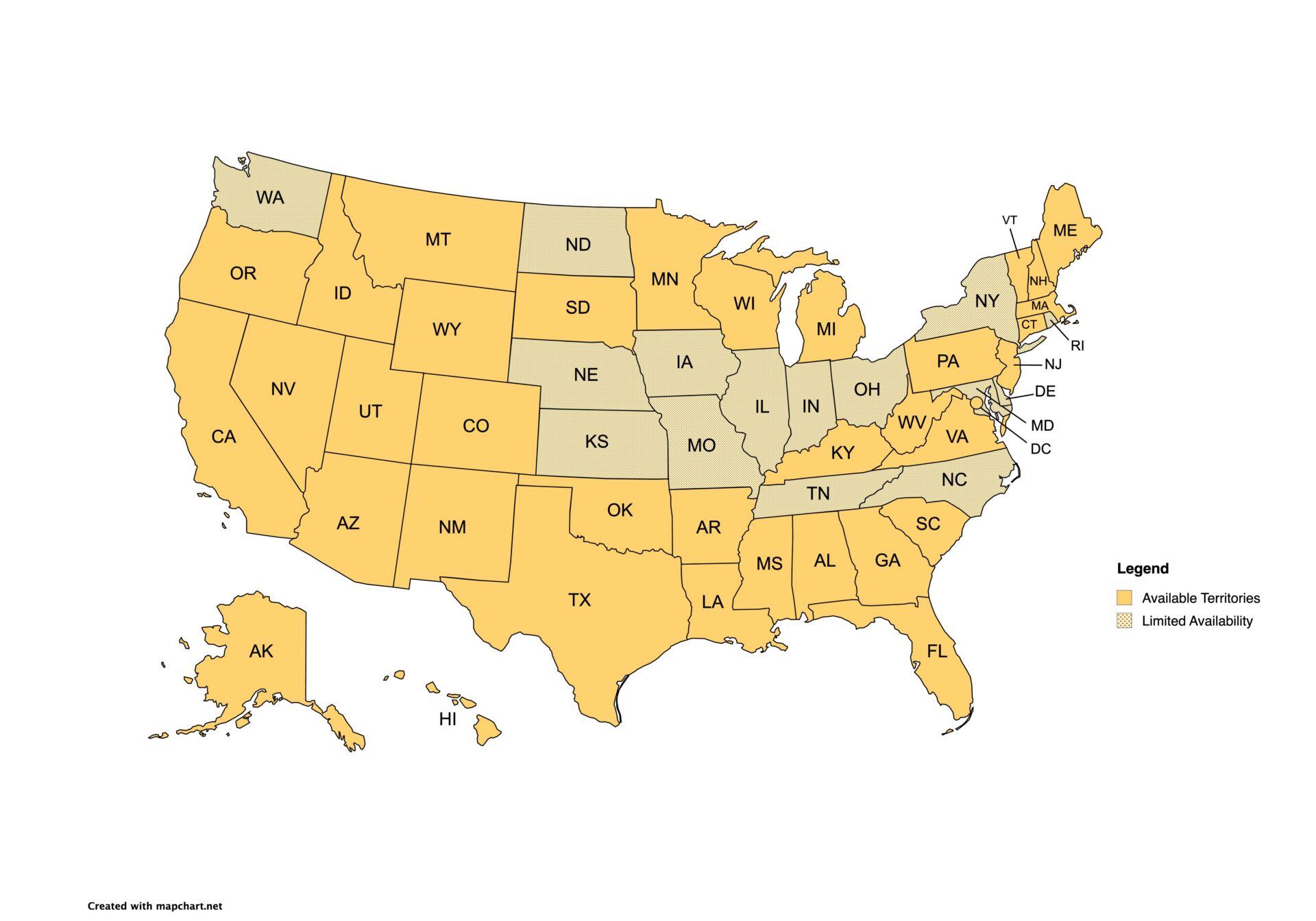 Franchise territories