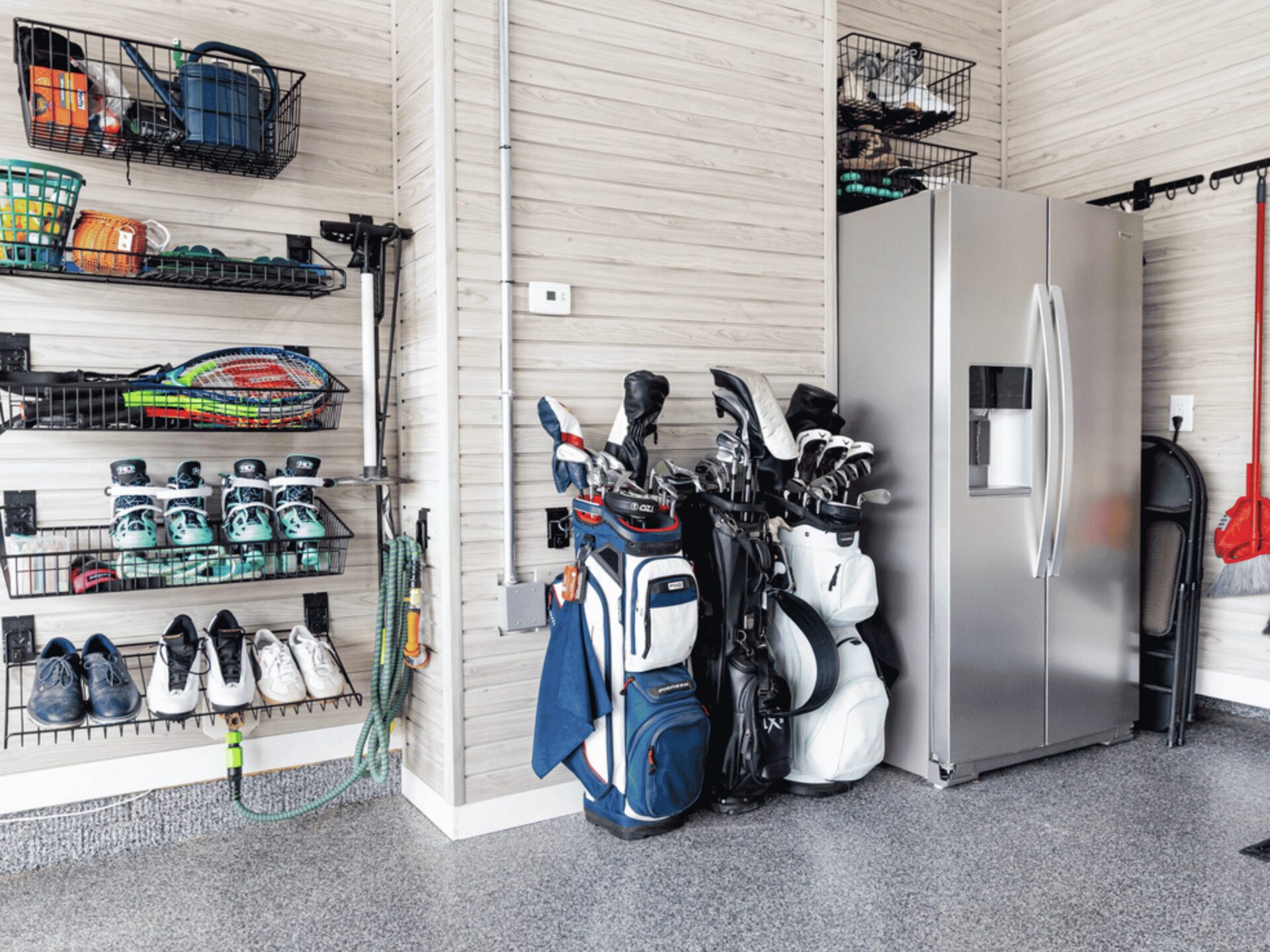 Garage slatwall organization