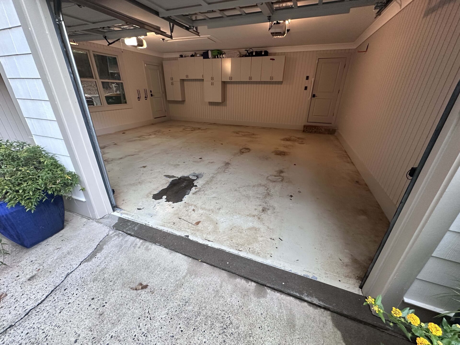 chipping epoxy garage floor