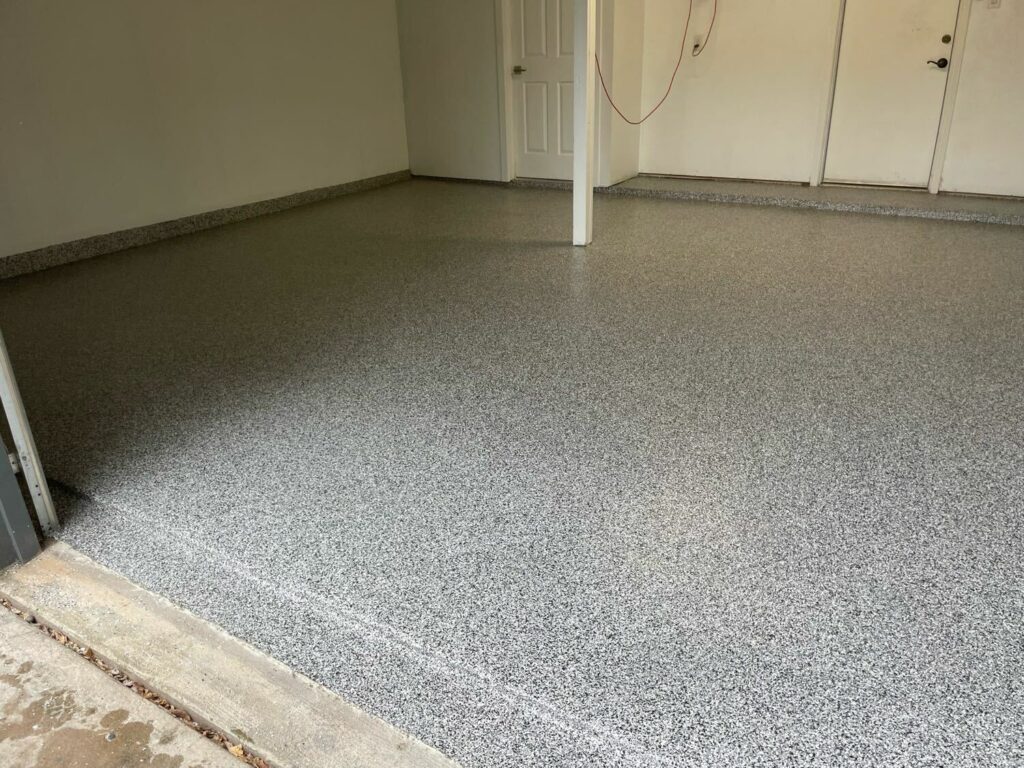 Garage Floor Coating in Peppercorn