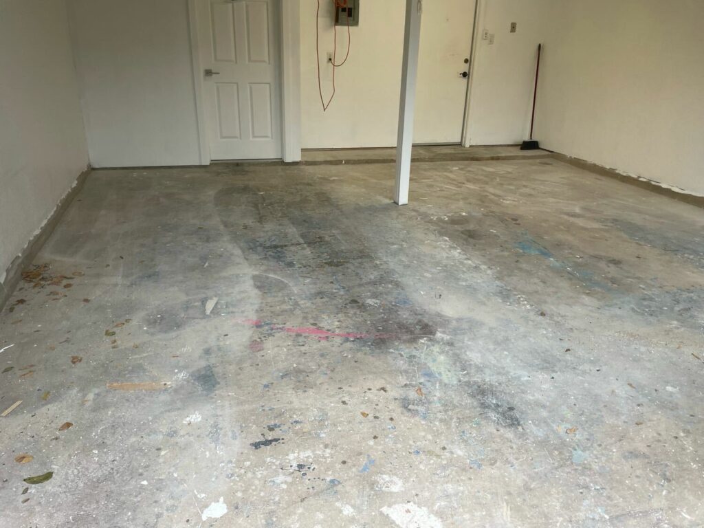 Dirty Garage Floor