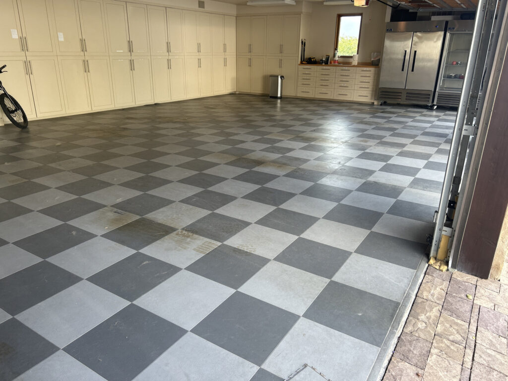 Tiled Garage Floor