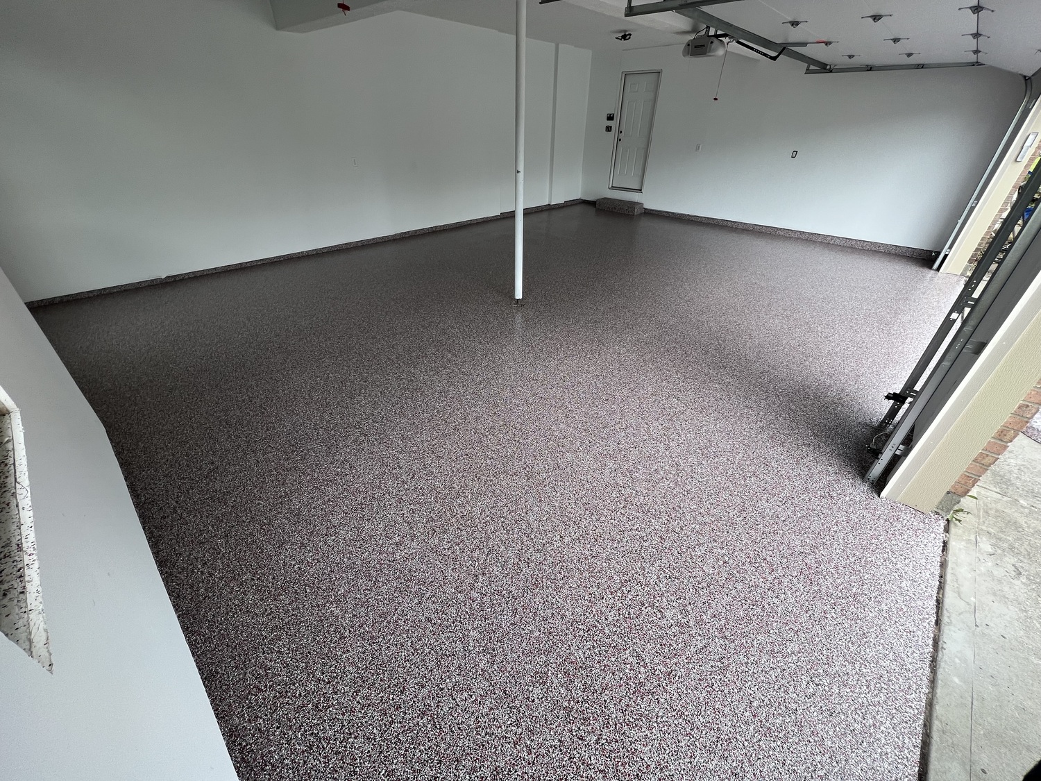 new polyaspartic garage floor