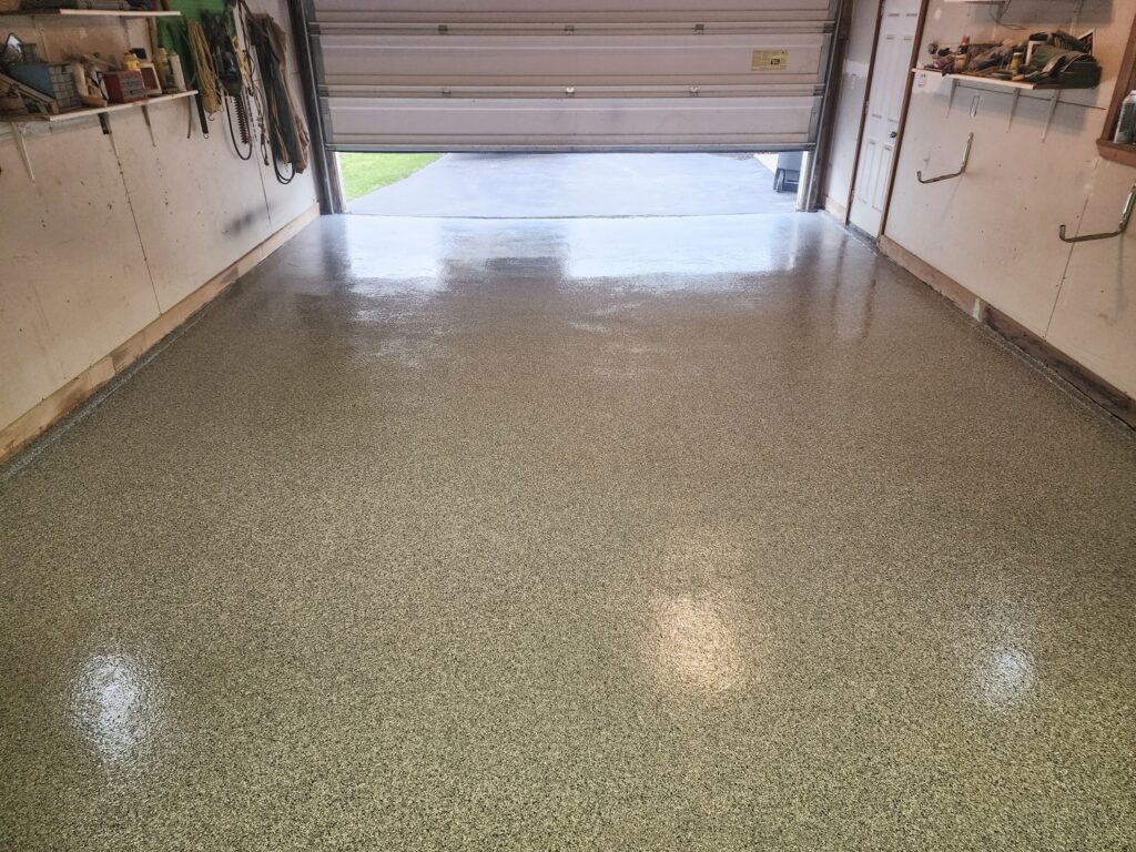 Garage After Photo of a floor coating