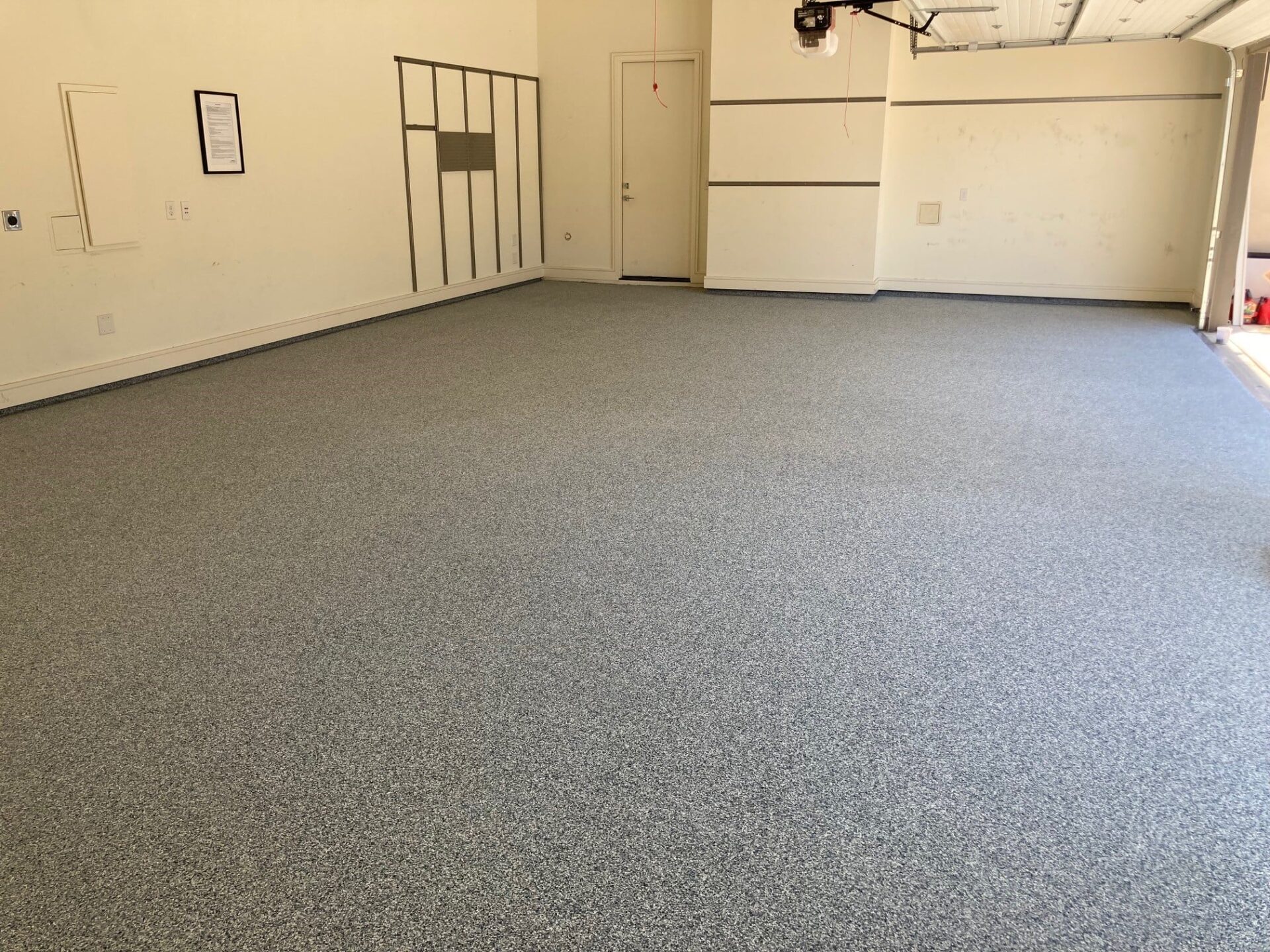 New polyaspartic garage floor coating