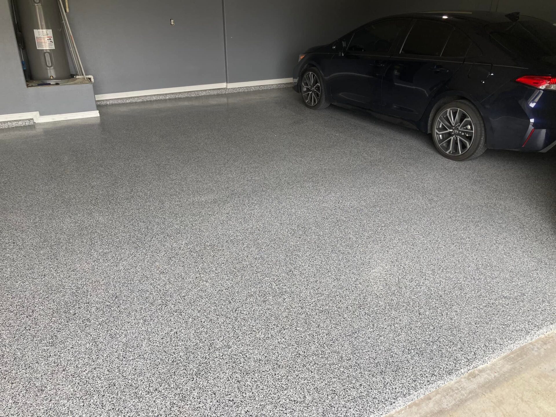 New polyaspartic garage floor coating