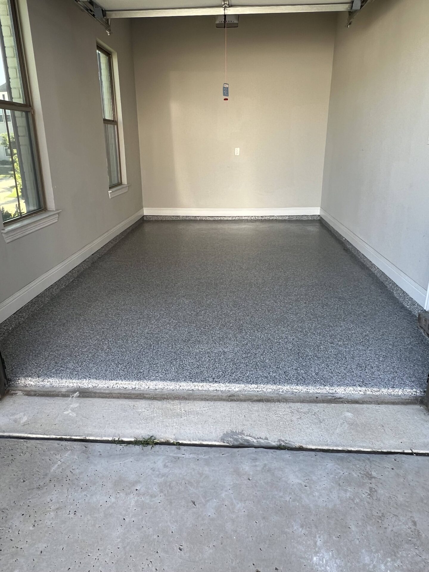 Polyaspartic garage floor coating