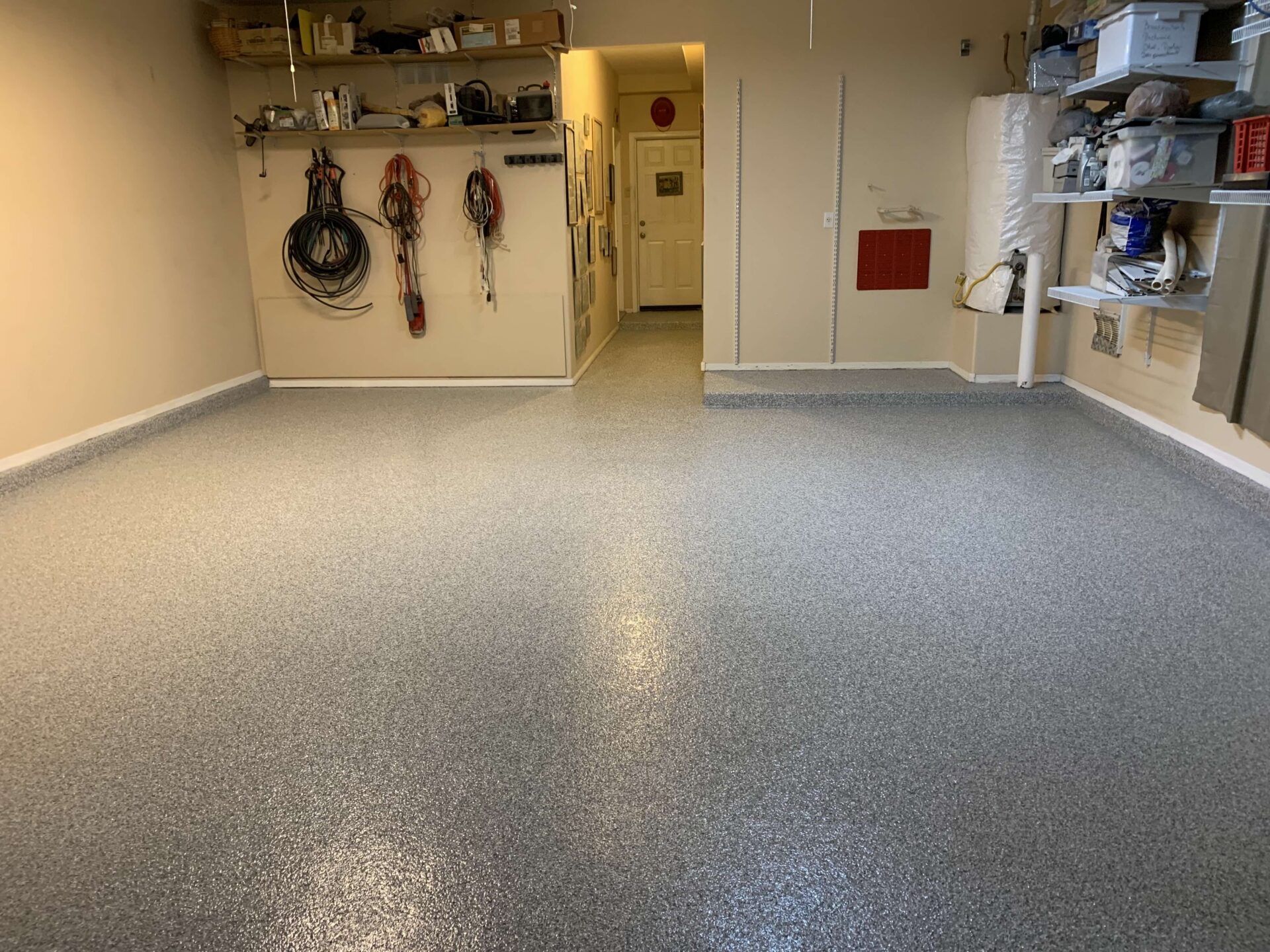 Garage Floor Coating done by Hello Garage in the DFW area