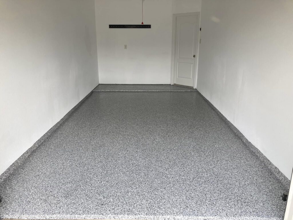 after garage floor coating