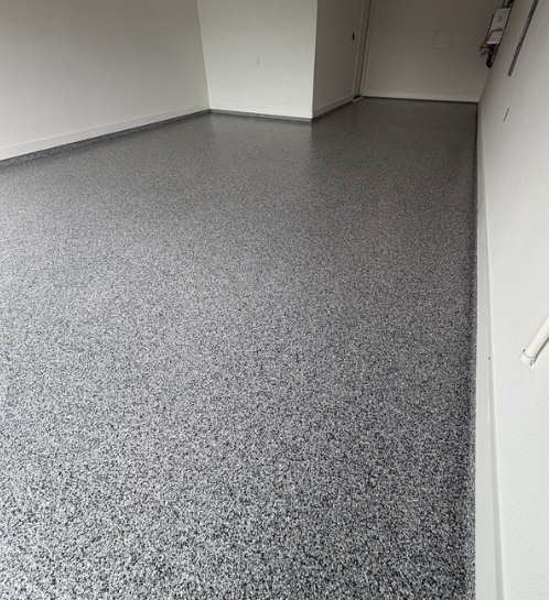 allen tx garage floor coating after in midnight gray