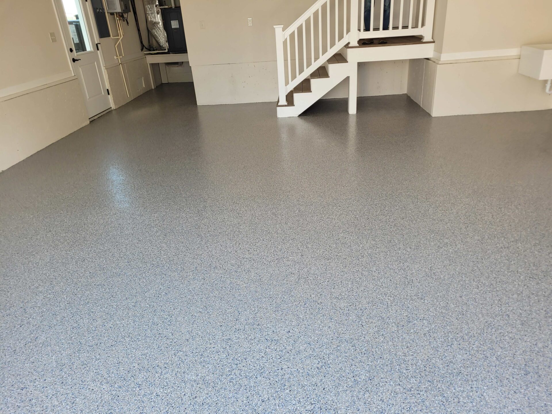 New Polyaspartic garage floor coating