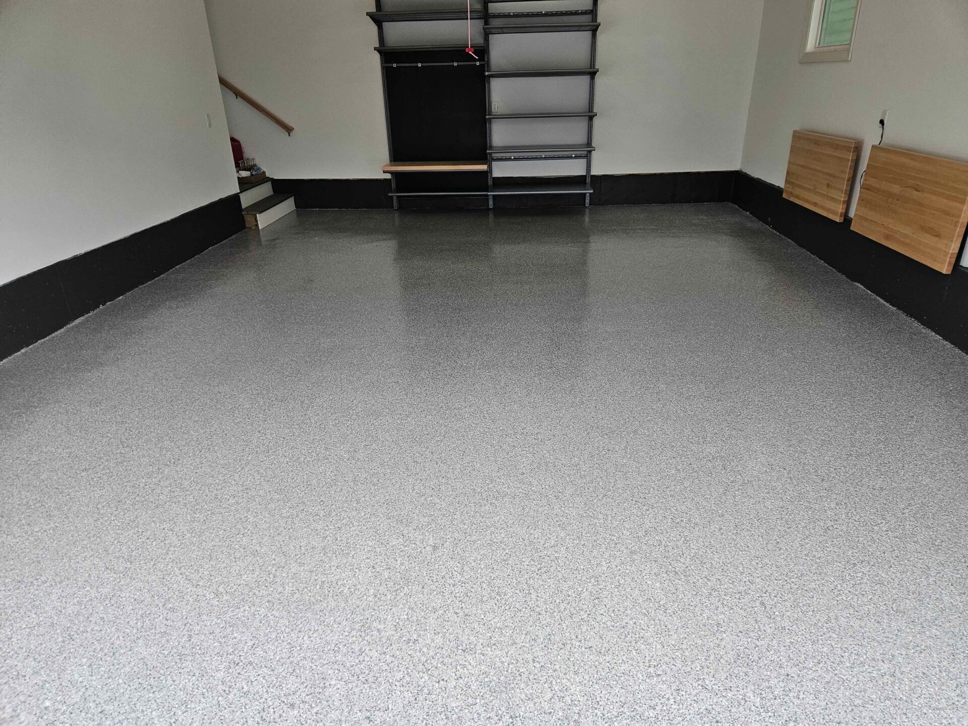 new polyaspartic coating and storage