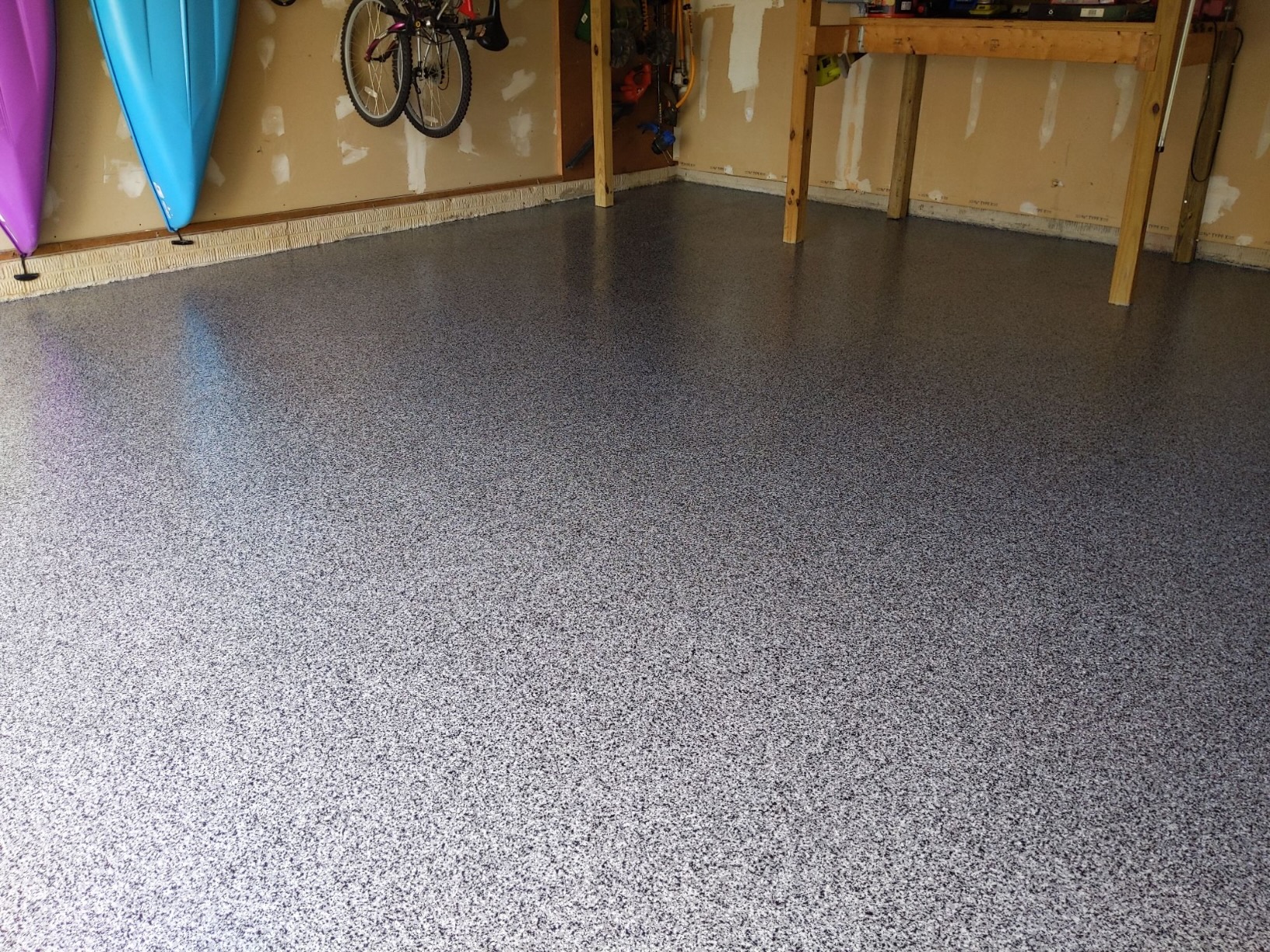Garage Flooring in the color pewter