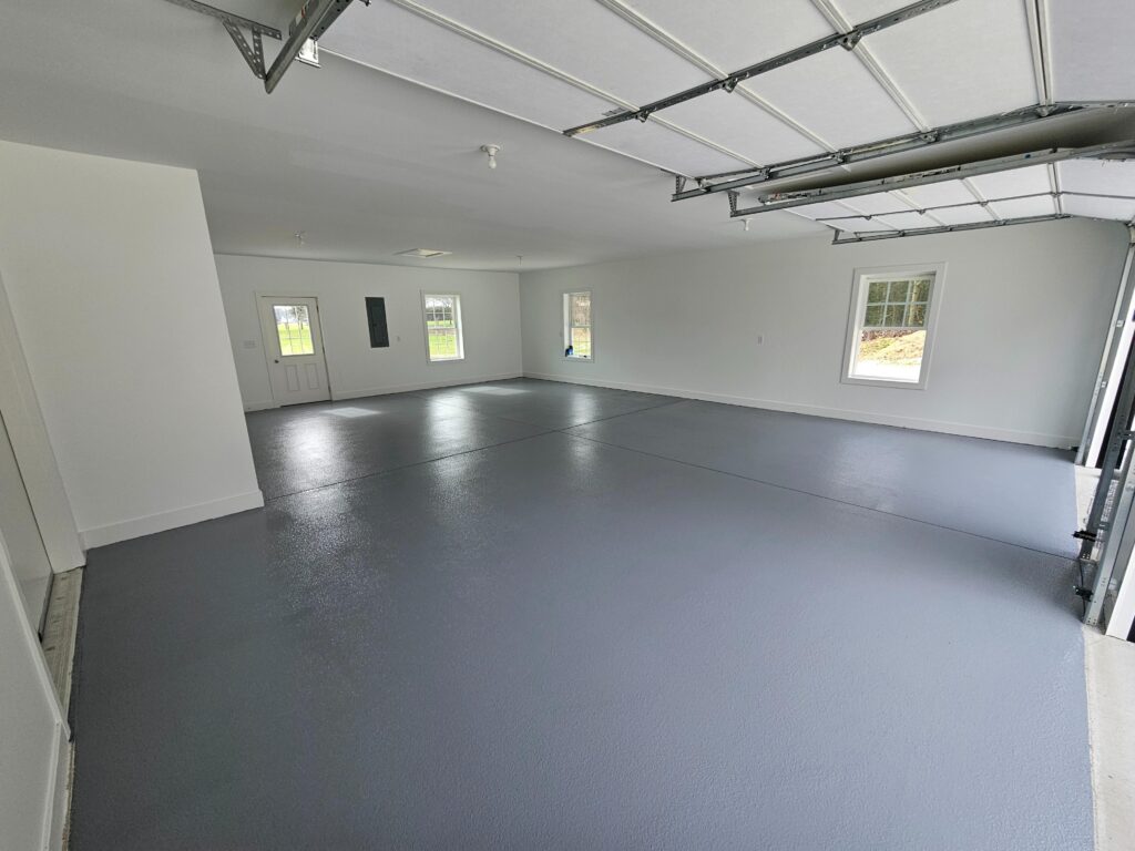 Garage Floor Coating on a garage in Lincoln Deleware