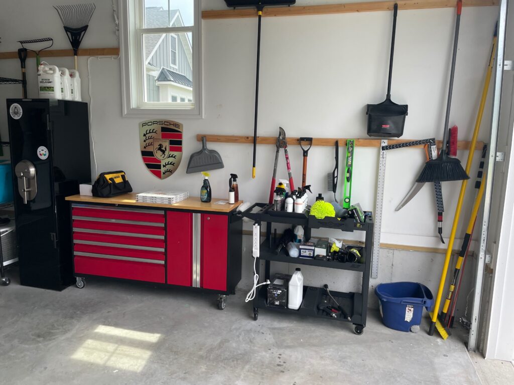 Messy Garage Before Garage Storage