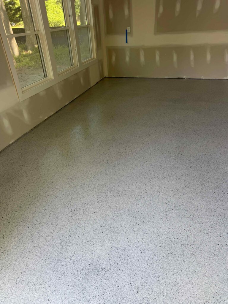 Garage Floor Coating in Milton in the color pearl