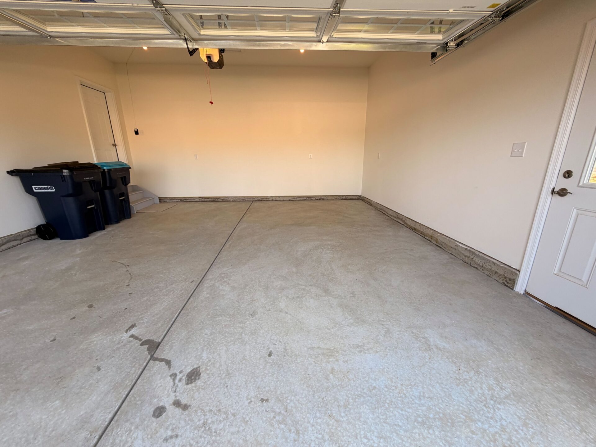 uncoated garage floor coating