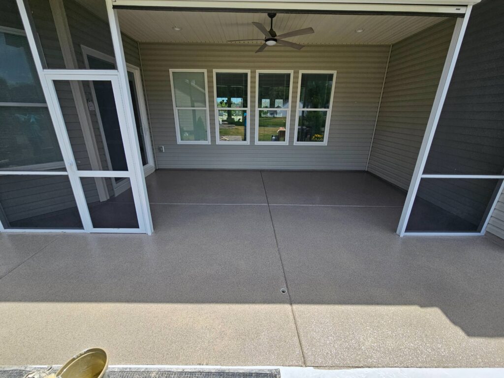 After Concrete Coating