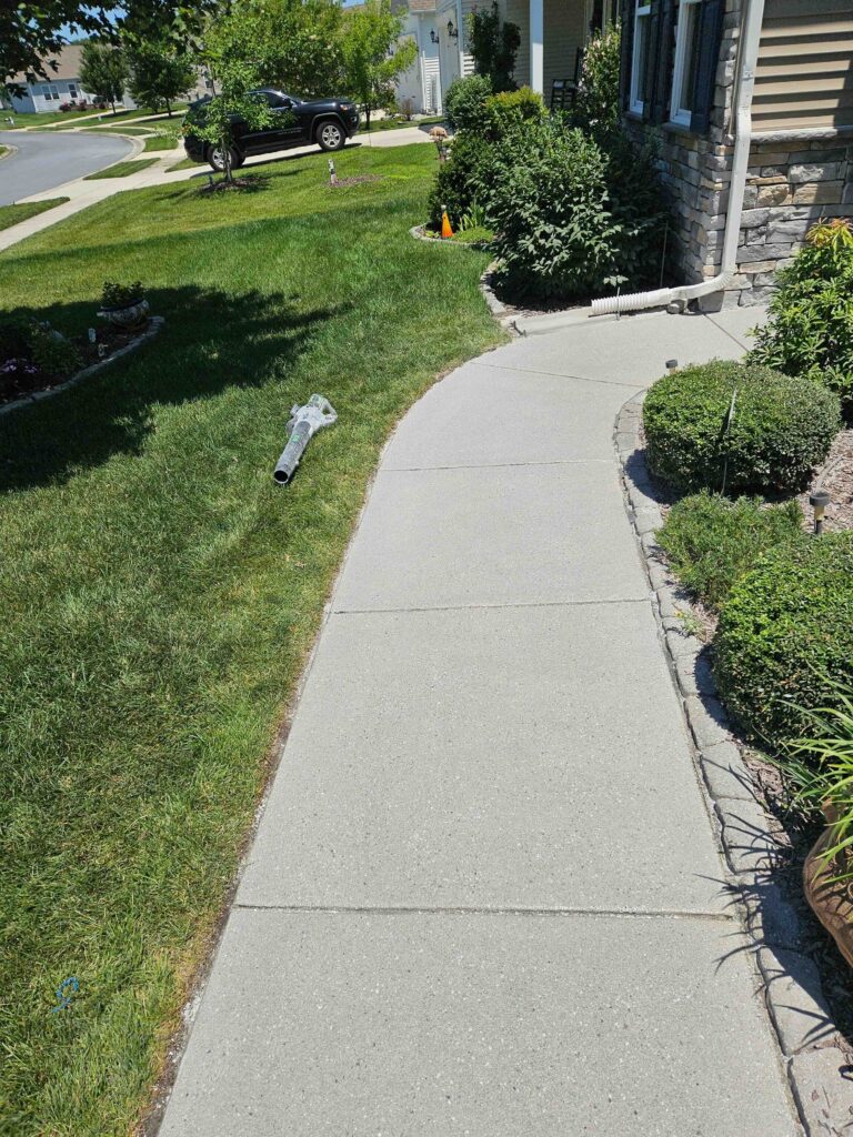 Concrete coating on a sidewalk in Milton DE