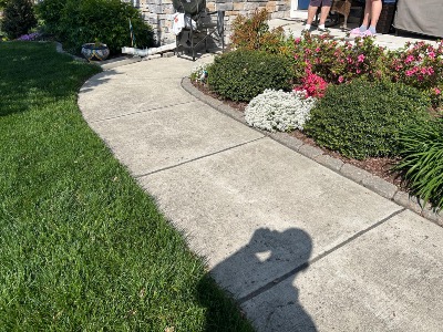 Milton Sidewalk Before Concrete coating