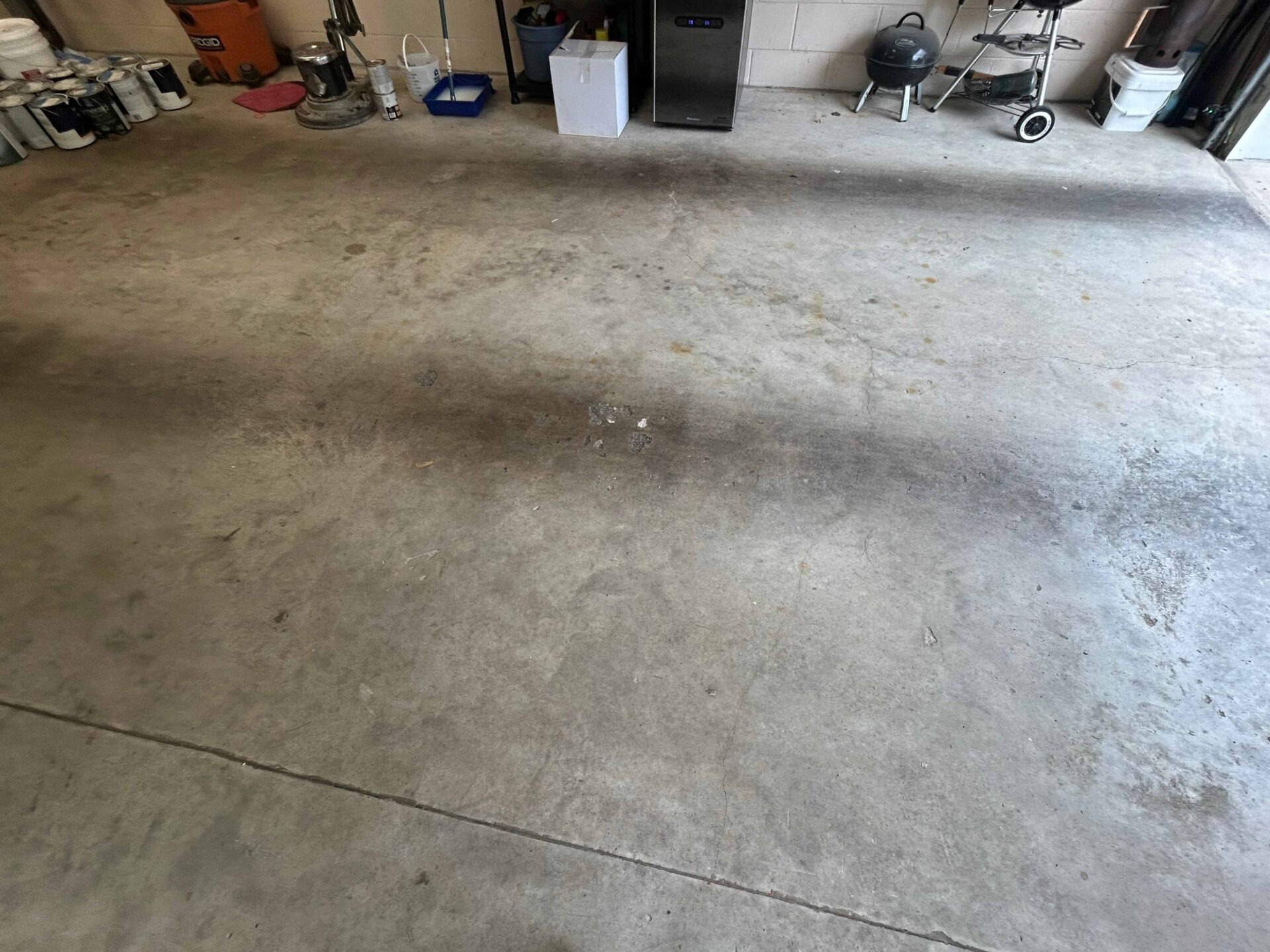 garage floor coating before in rehoboth beach