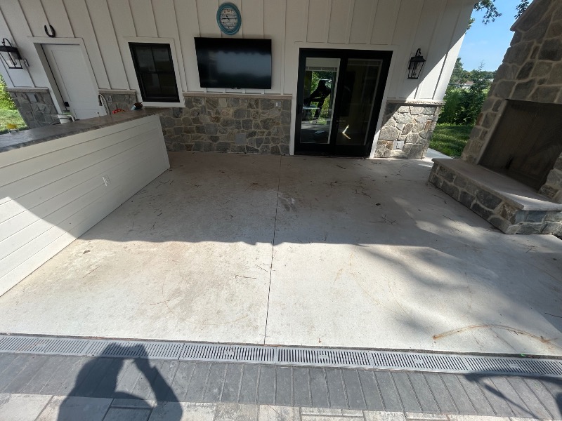 concrete patio