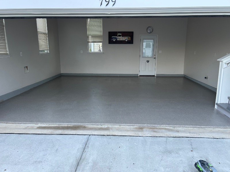 garage floor coating after in middletown