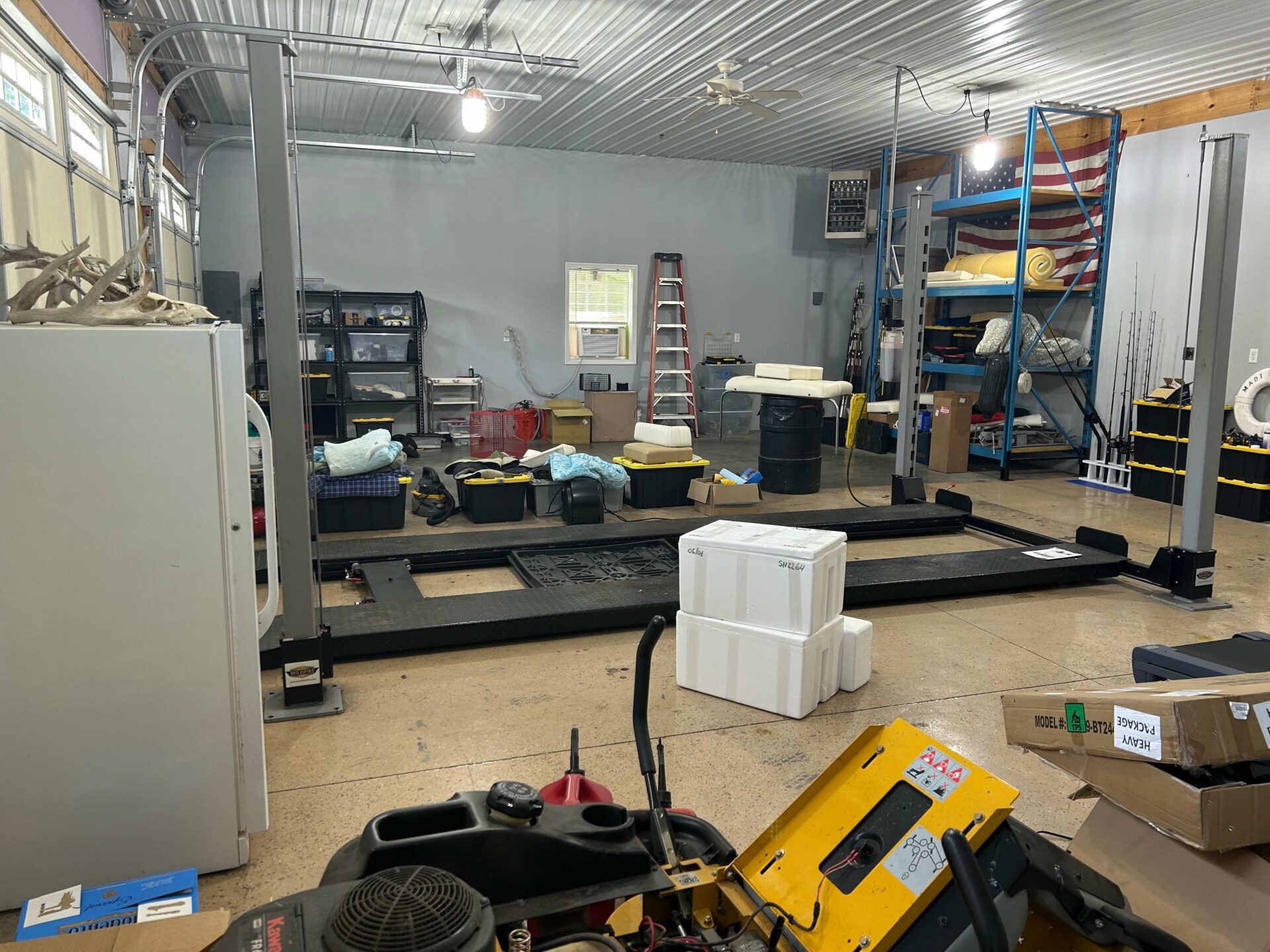 messy garage before in ocean view