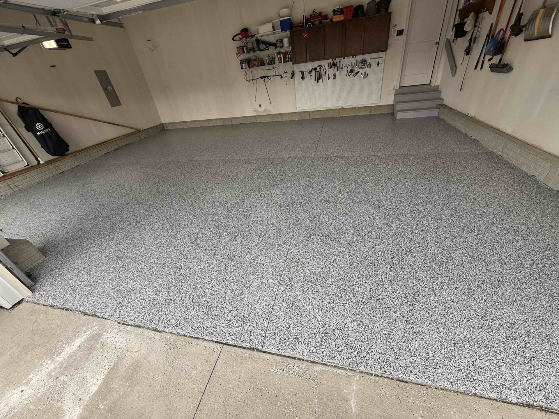 Polyaspartic garage floor coating