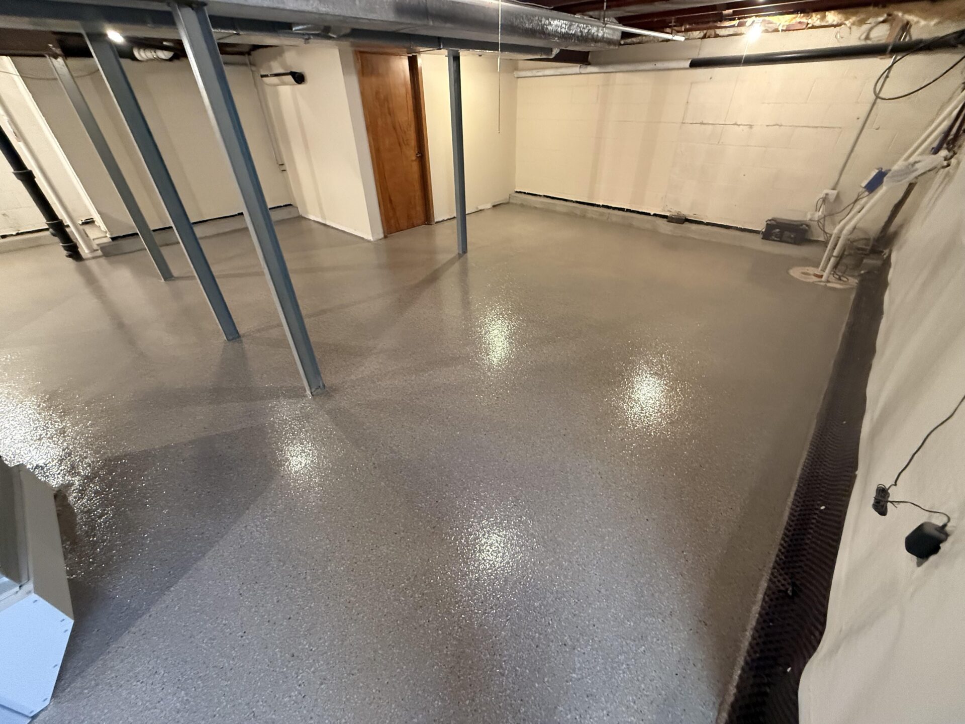 Granite Bronze Polyaspartic interior coating