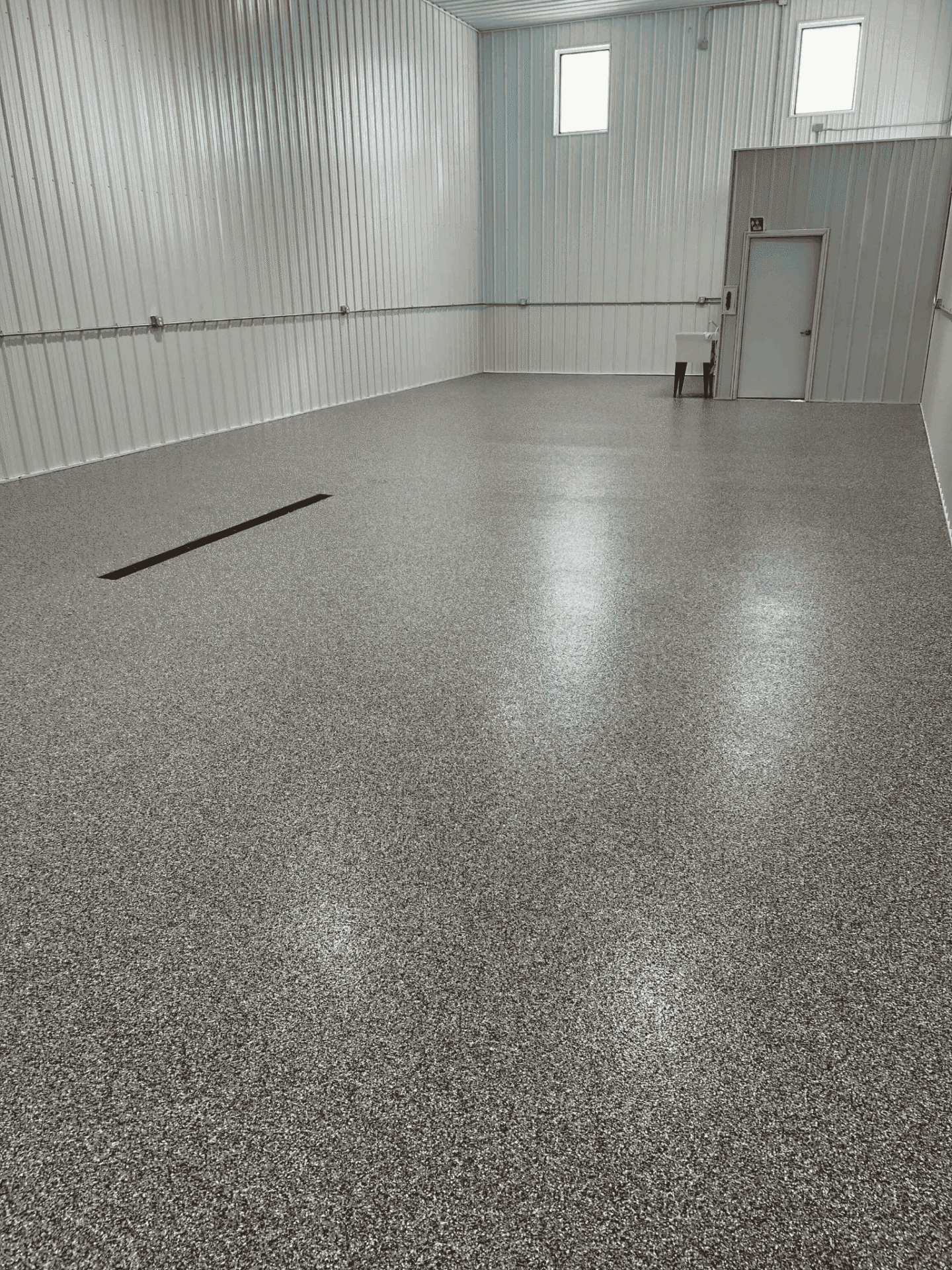 polyaspartic coated commercial concrete