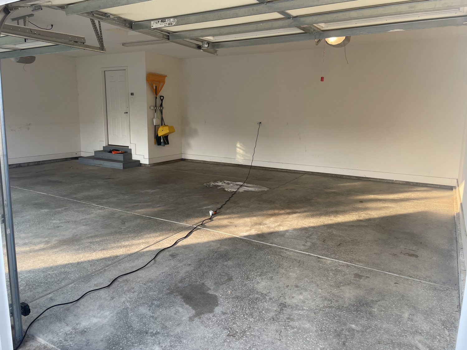 bare garage floor concrete