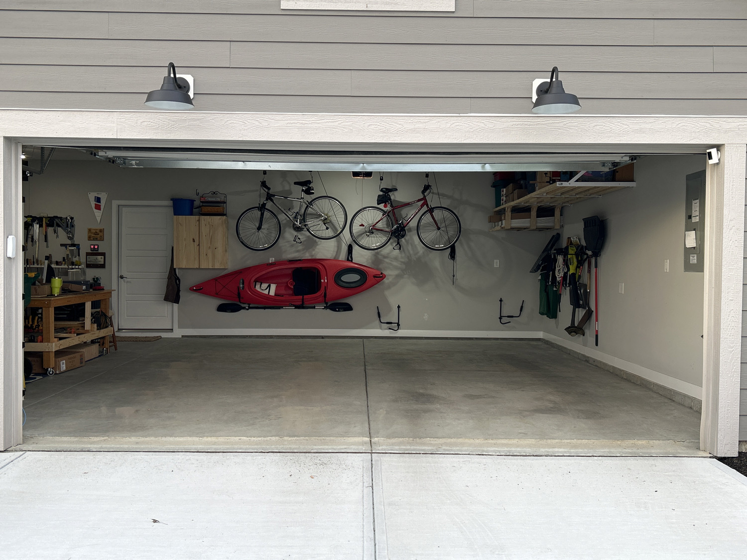 bare concrete flooring
