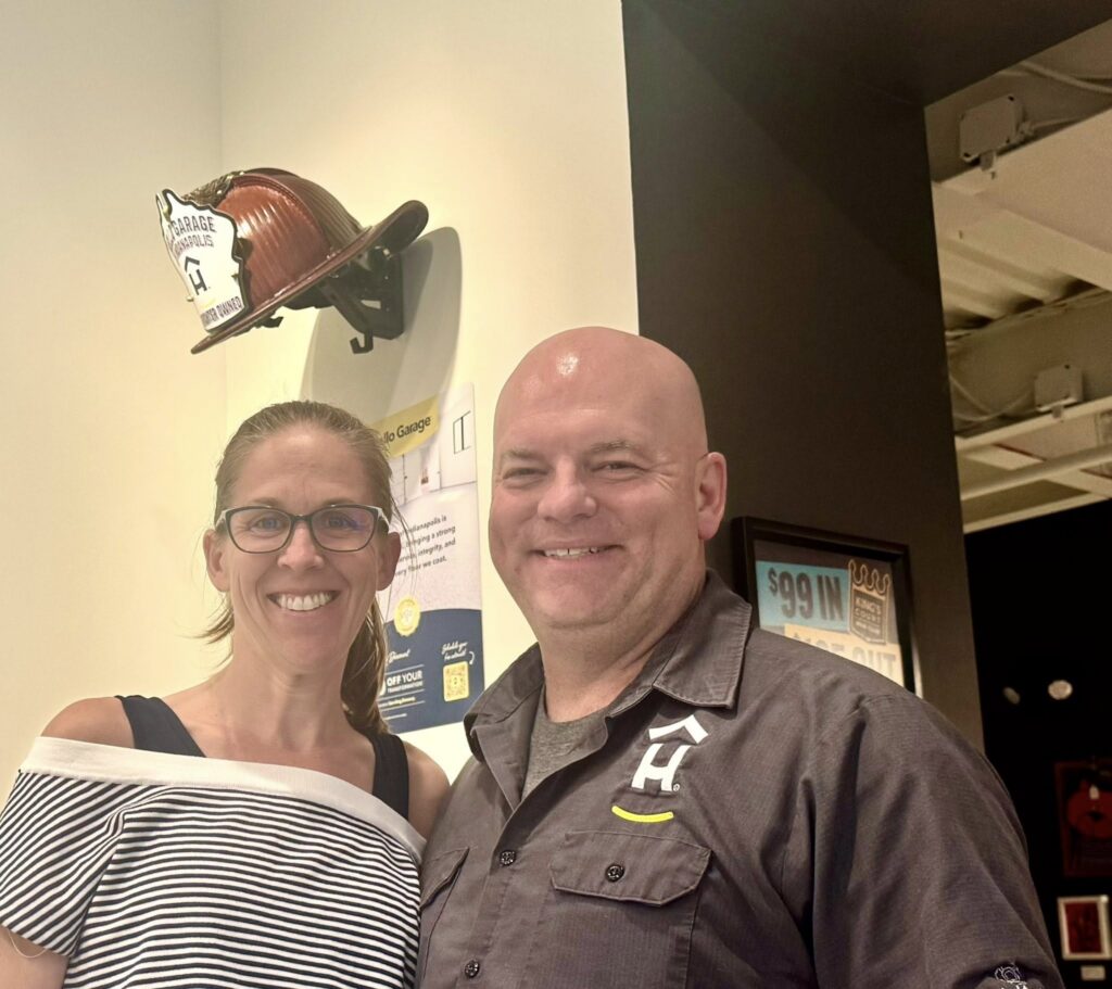Chad Abel with Owner of Sun King Brewery