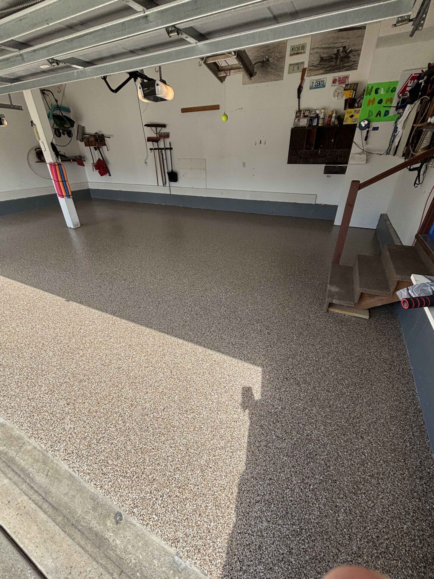New polyaspartic garage floor coating