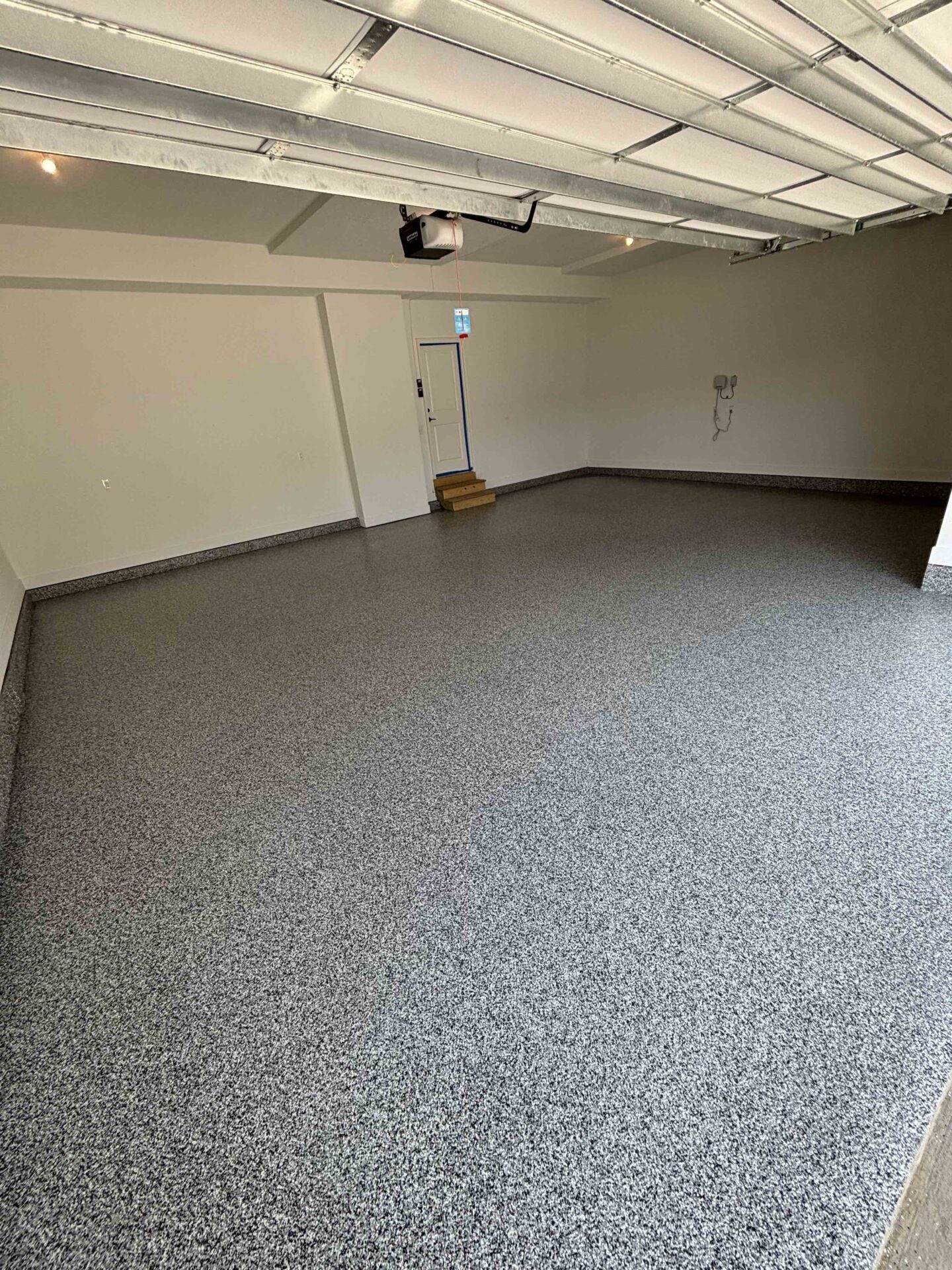 Midnight Gray polyaspartic concrete coating