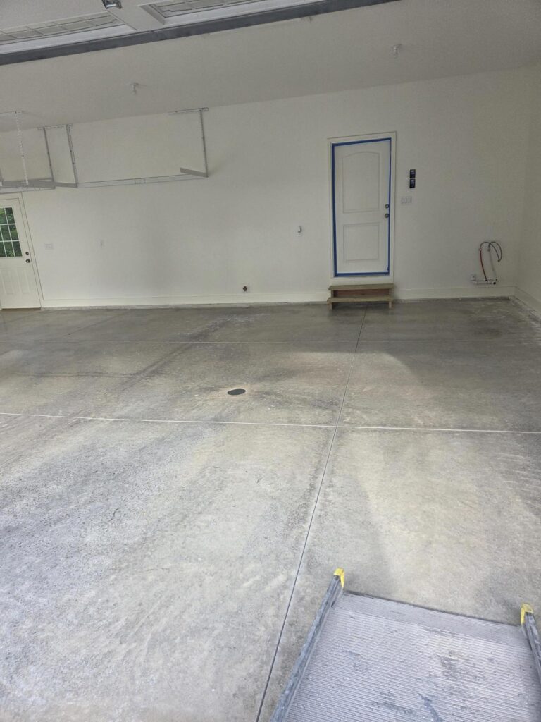 Garage Floor Before it's coated