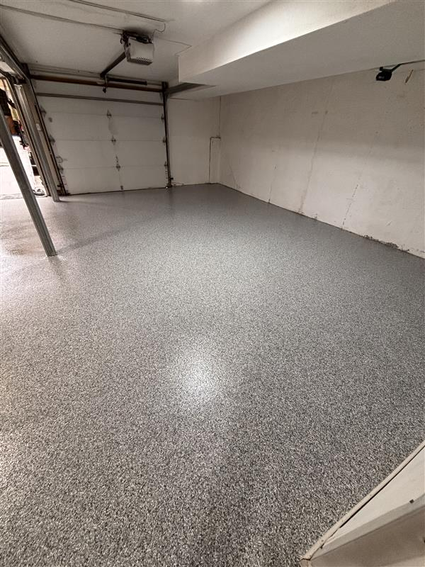 Garage Floor Coating in the color pewter