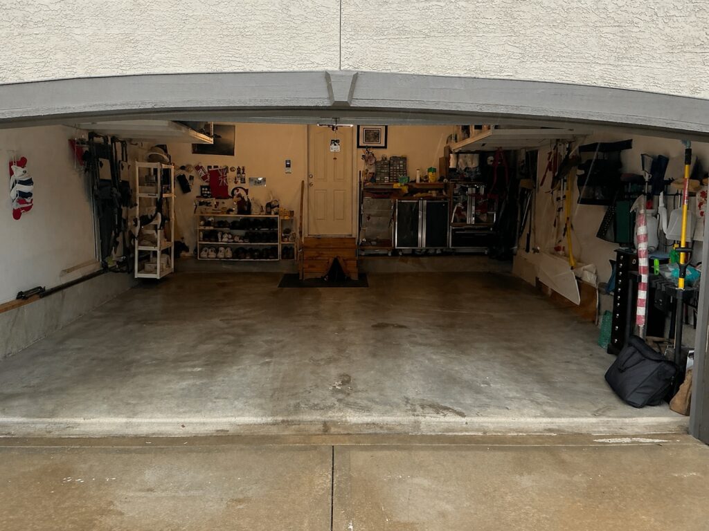 Stained Garage Floor in Overland Park