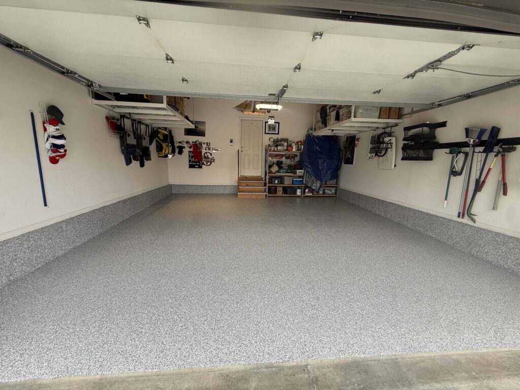 Garage Floor Coating in Overland Park in the color Pewter