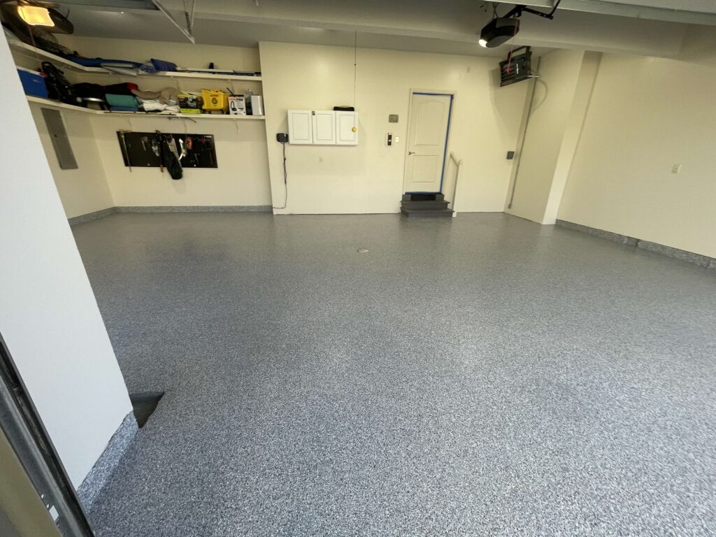 Garage Floor Coating in KC in the color pewter