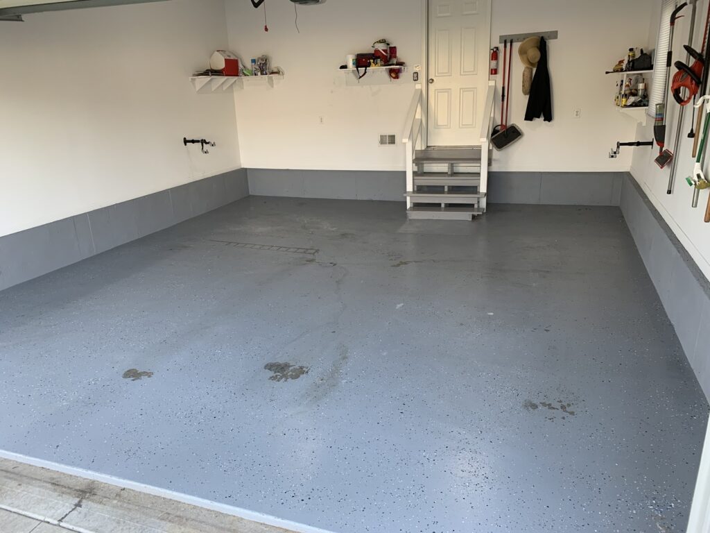 Peeling Epoxy Floor Coating in Overland Park, KS