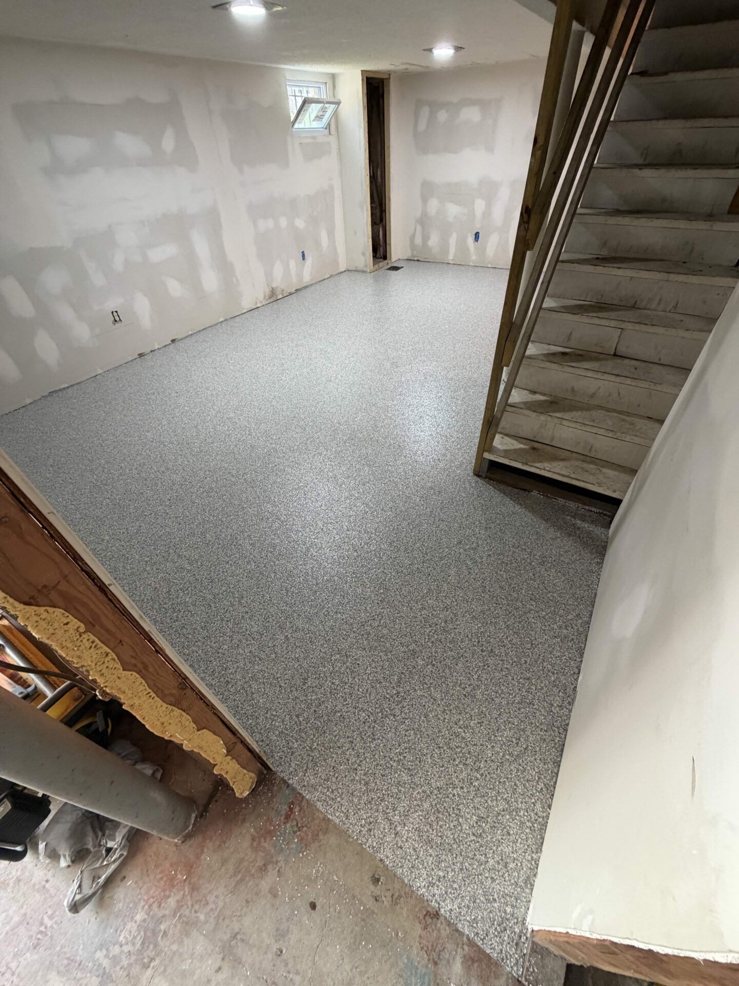 polyaspartic basement floor coating