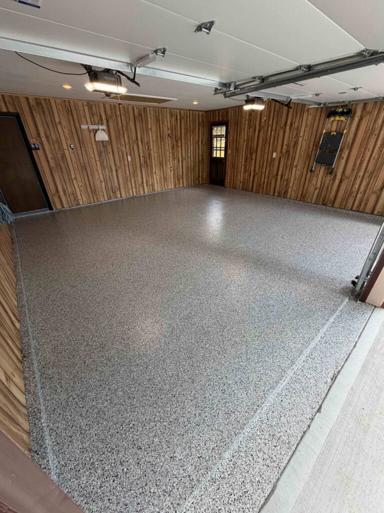 Garage Floor Coating in grey