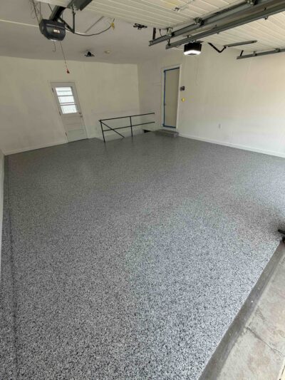 garage floor coating in grey