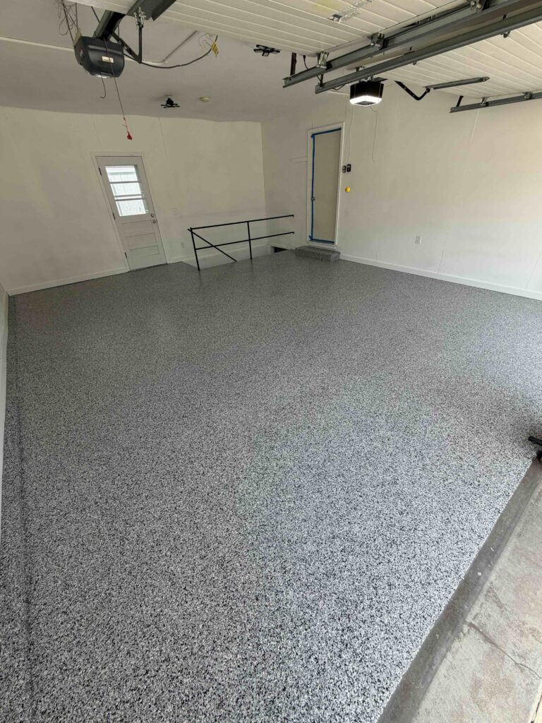 garage floor coating in grey