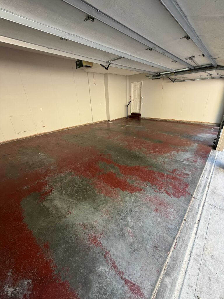 peeling epoxy floor