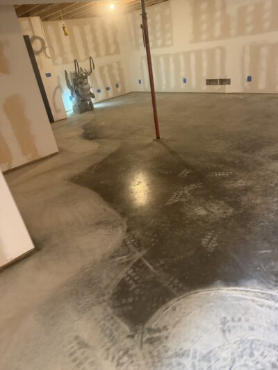 before photo of basement in leavenworth