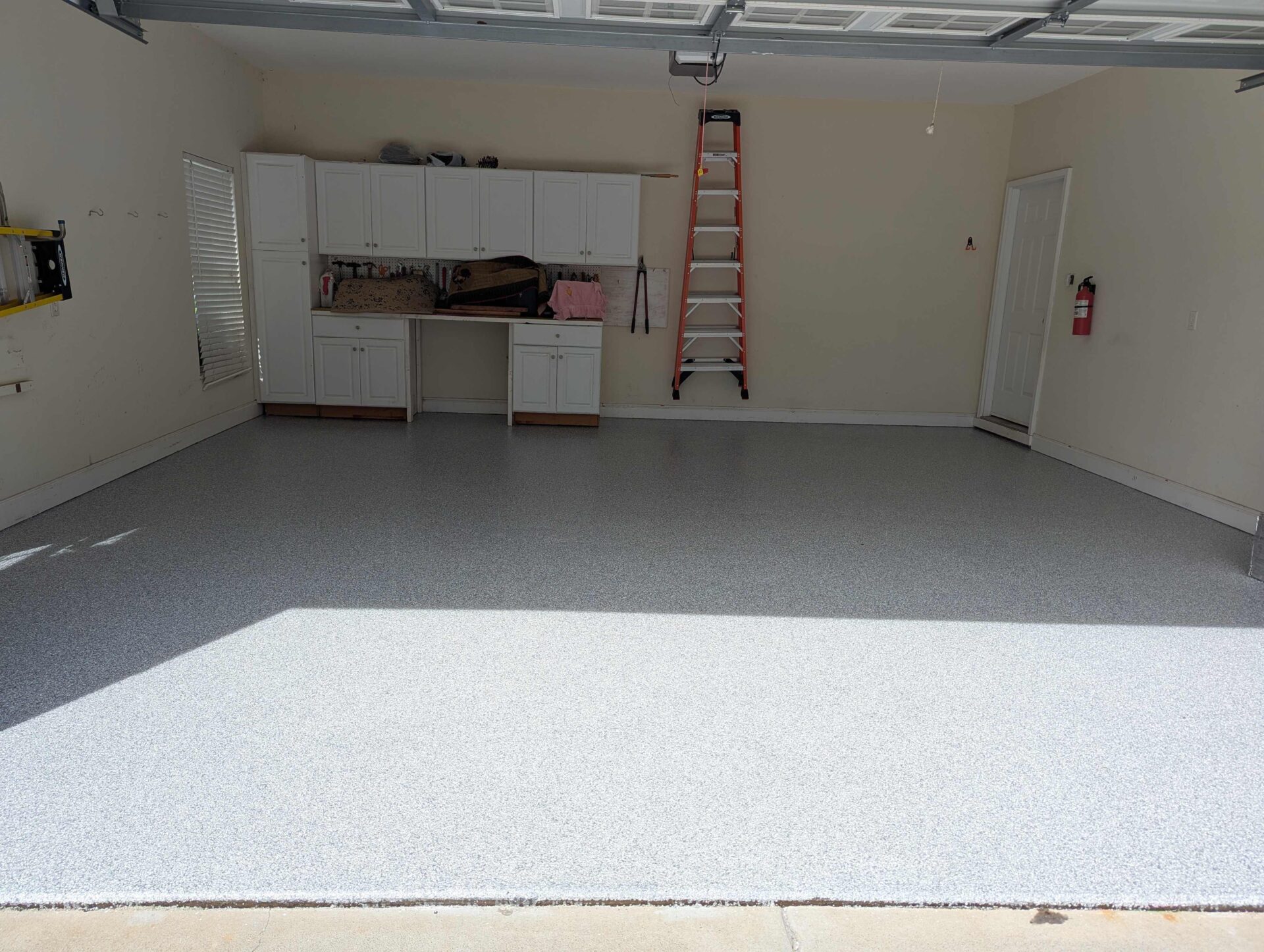 Pewter garage floor coating