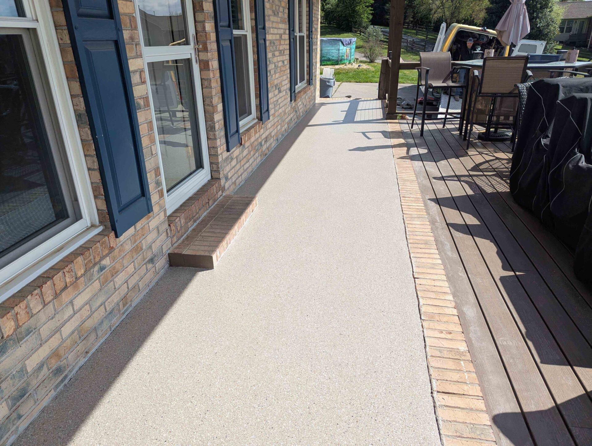 Granite Bronze Concrete Porch